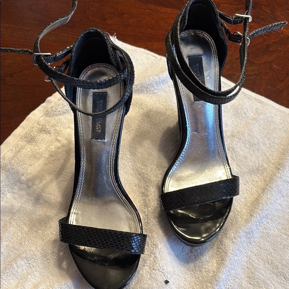Black Strappy Heels